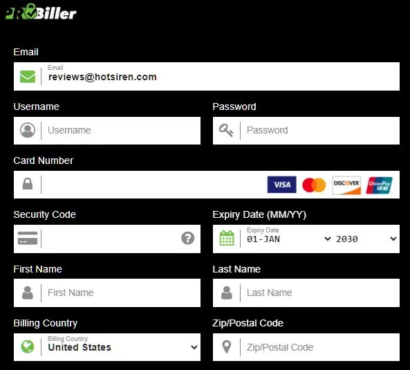 Probiller Payment Form