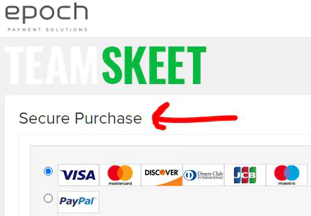 Teamskeet Payment Options